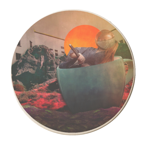 fight the sun - personalised beer coaster by ijoiskandar