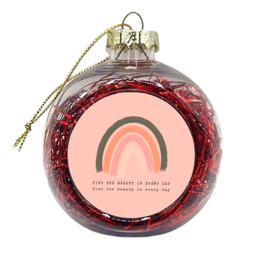 Find the Beauty - xmas bauble by Pink and Pip