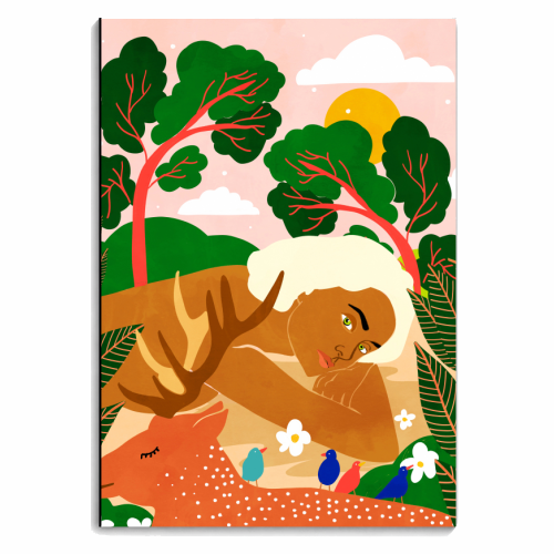 Find your happy place & go there often - personalised A4, A5, A6 notebook by Uma Prabhakar Gokhale