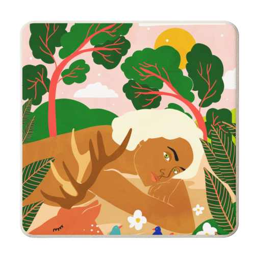 Find your happy place & go there often - personalised beer coaster by Uma Prabhakar Gokhale