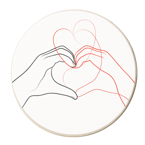 Finding Love In Familiar Places - personalised beer coaster by Adam Regester