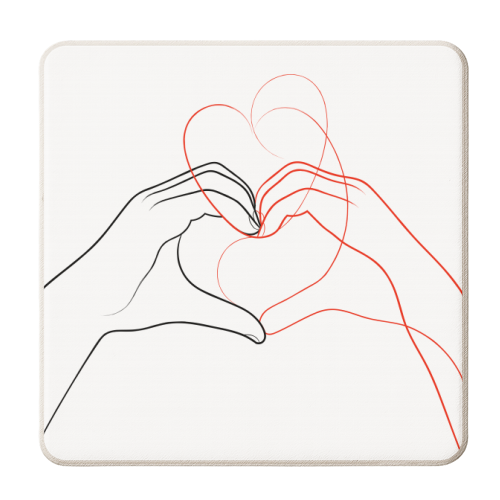 Finding Love In Familiar Places - personalised beer coaster by Adam Regester