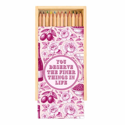 Finer Things - Coloured Pencils with Box by Lilly Rose