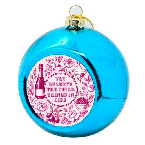 Finer Things - colourful christmas bauble by Lilly Rose