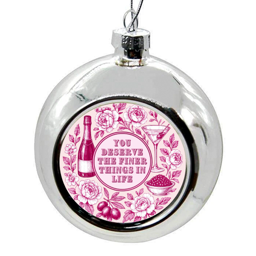 Finer Things - colourful christmas bauble by Lilly Rose