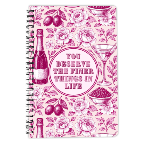 Finer Things - personalised A4, A5, A6 notebook by Lilly Rose