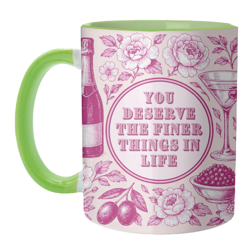 Finer Things - unique mug by Lilly Rose