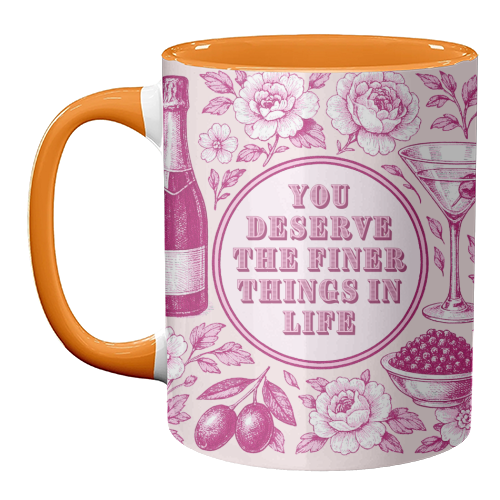 Finer Things - unique mug by Lilly Rose