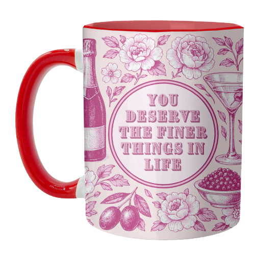Finer Things - unique mug by Lilly Rose