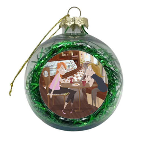 First Date - xmas bauble by Amy Lewis