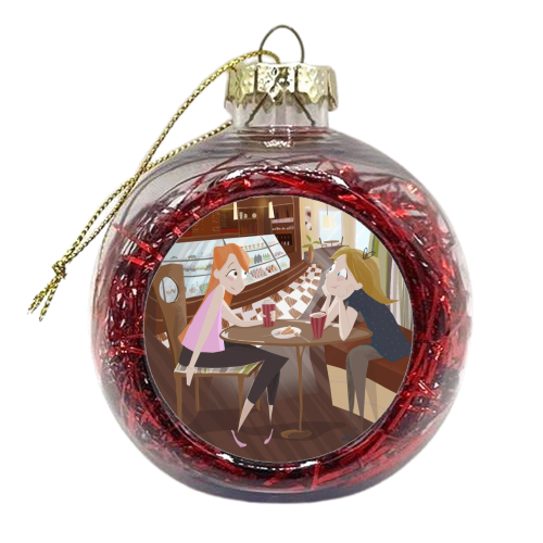 First Date - xmas bauble by Amy Lewis