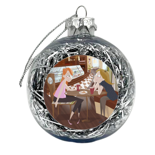 First Date - xmas bauble by Amy Lewis