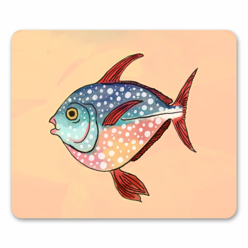 Fish Illustration - mouse mat by The Queer Store