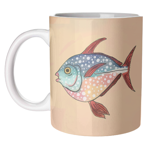Fish Illustration - unique mug by The Queer Store
