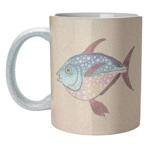 Fish Illustration - unique mug by The Queer Store