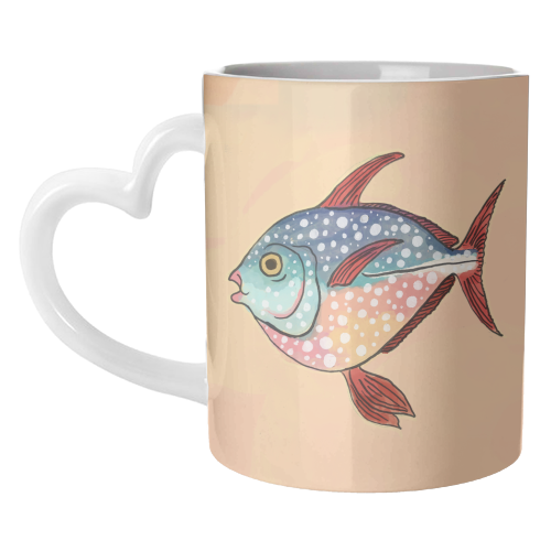 Fish Illustration - unique mug by The Queer Store