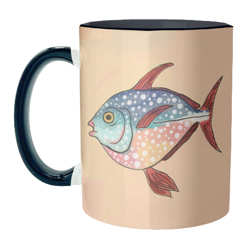 Fish Illustration - unique mug by The Queer Store