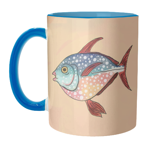 Fish Illustration - unique mug by The Queer Store