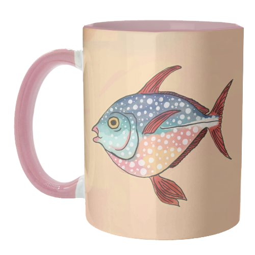 Fish Illustration - unique mug by The Queer Store