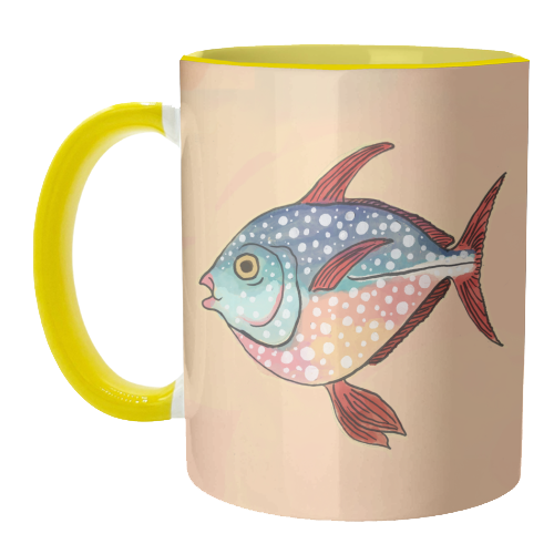 Fish Illustration - unique mug by The Queer Store