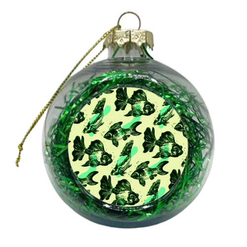 Fish Pattern - xmas bauble by Dom Tsoi
