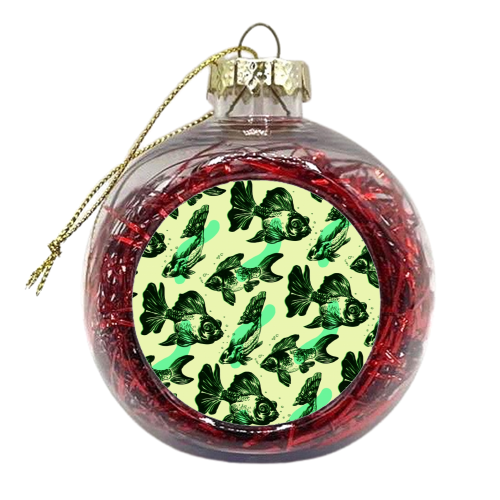 Fish Pattern - xmas bauble by Dom Tsoi