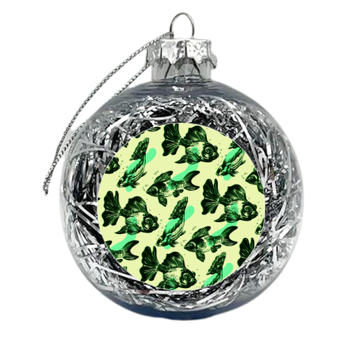 Fish Pattern - xmas bauble by Dom Tsoi