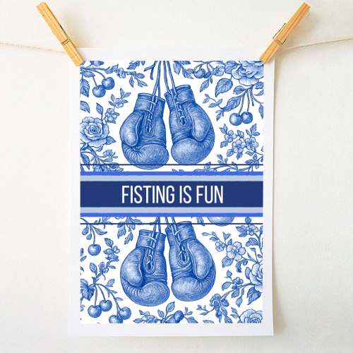 Fisting is fun - A1 - A4 art print by Lilly Rose