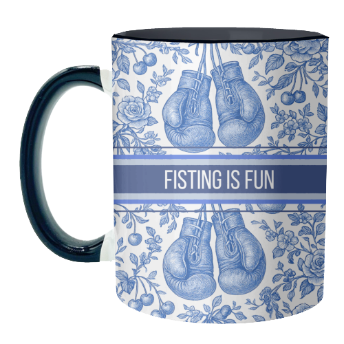 Fisting is fun - unique mug by Lilly Rose