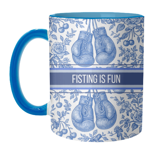 Fisting is fun - unique mug by Lilly Rose