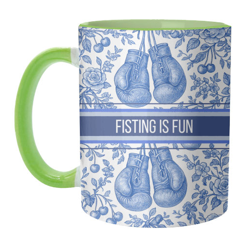 Fisting is fun - unique mug by Lilly Rose