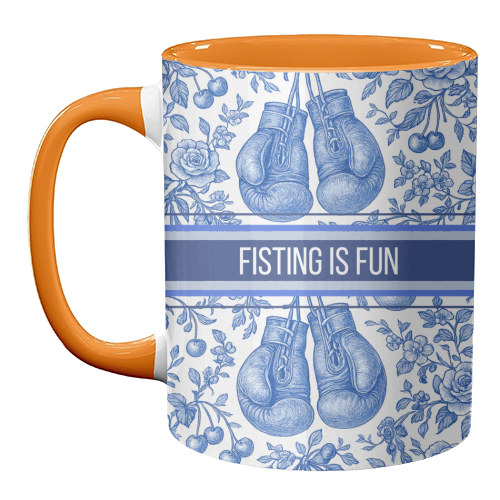 Fisting is fun - unique mug by Lilly Rose