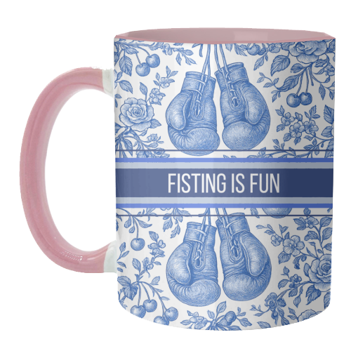Fisting is fun - unique mug by Lilly Rose