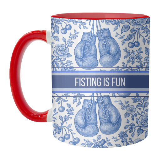 Fisting is fun - unique mug by Lilly Rose