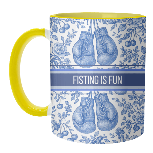 Fisting is fun - unique mug by Lilly Rose
