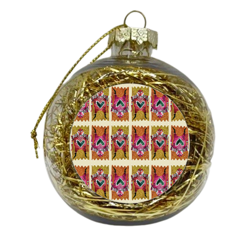 Five of Hearts - xmas bauble by Nathan Collins