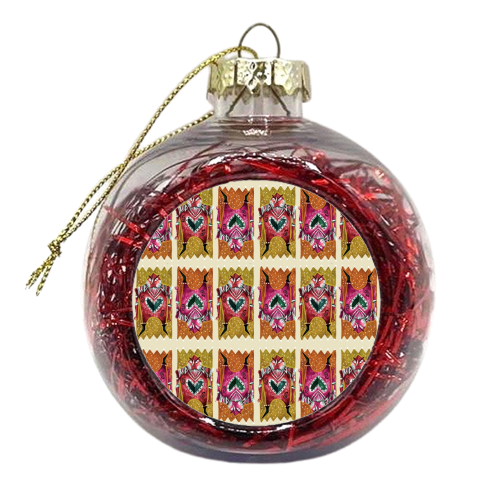 Five of Hearts - xmas bauble by Nathan Collins