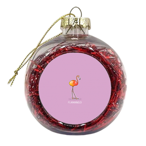 Flamango - xmas bauble by Carl Batterbee