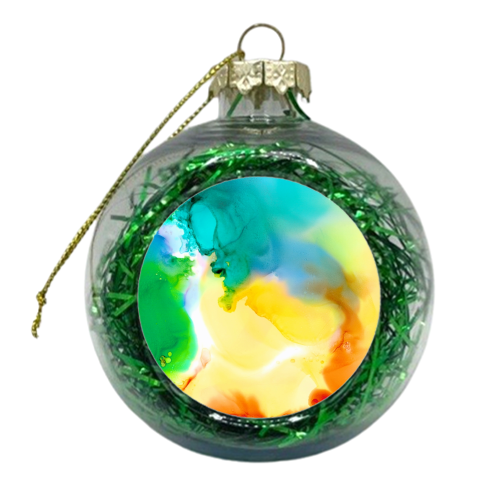 Flames - xmas bauble by karen horn