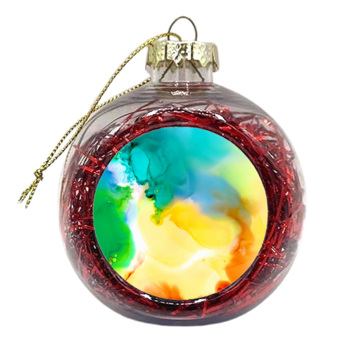 Flames - xmas bauble by karen horn