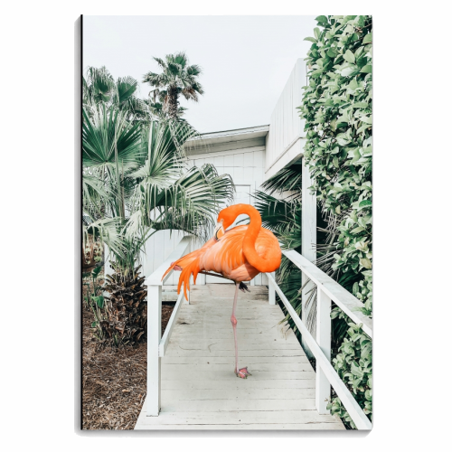 Flamingo Beach House - personalised A4, A5, A6 notebook by Uma Prabhakar Gokhale