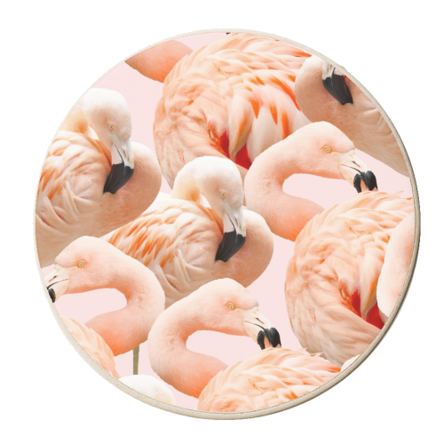 Flamingo Blush - personalised beer coaster by Uma Prabhakar Gokhale