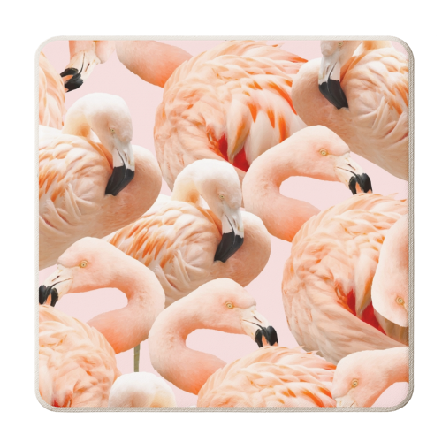 Flamingo Blush - personalised beer coaster by Uma Prabhakar Gokhale