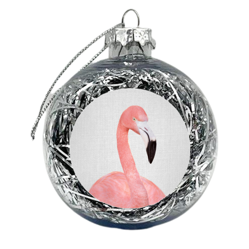 Flamingo - Colorful - xmas bauble by Gal Design