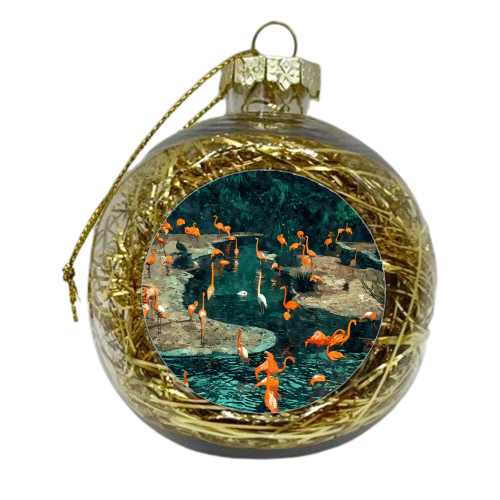 Flamingo Creek - xmas bauble by Uma Prabhakar Gokhale