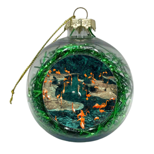 Flamingo Creek - xmas bauble by Uma Prabhakar Gokhale