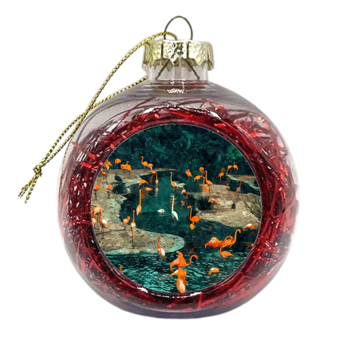 Flamingo Creek - xmas bauble by Uma Prabhakar Gokhale