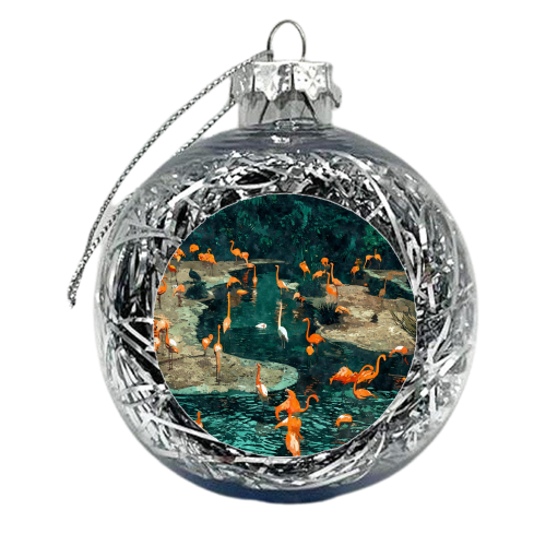 Flamingo Creek - xmas bauble by Uma Prabhakar Gokhale