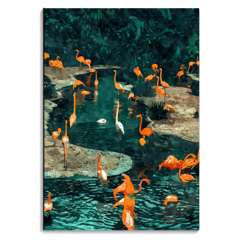 Flamingo Creek - personalised A4, A5, A6 notebook by Uma Prabhakar Gokhale