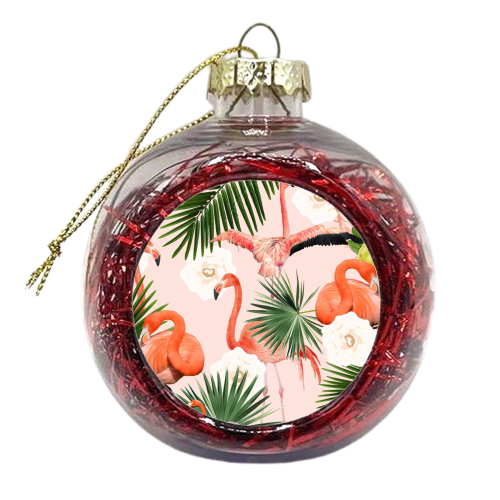 Flamingo Guava - xmas bauble by Uma Prabhakar Gokhale